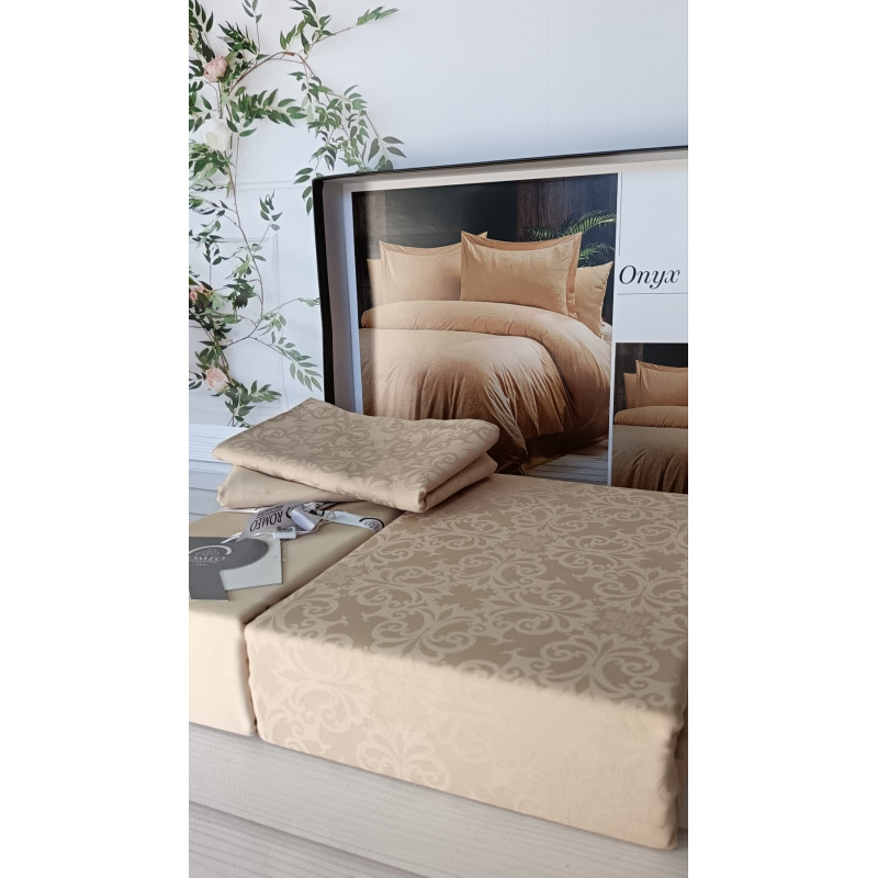 Onyx  жаккардова постіль, євро розмір. Romeo home Туреччина. (50505)