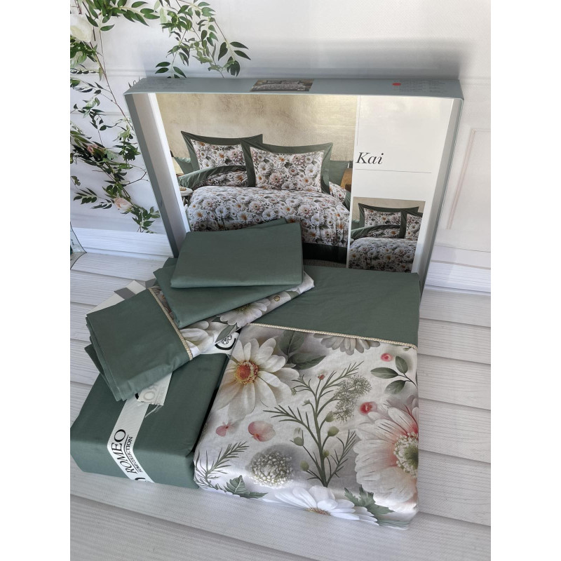 Kai 5D постіль з поплин .Євро розмір.Romeo home Туреччина (70093)