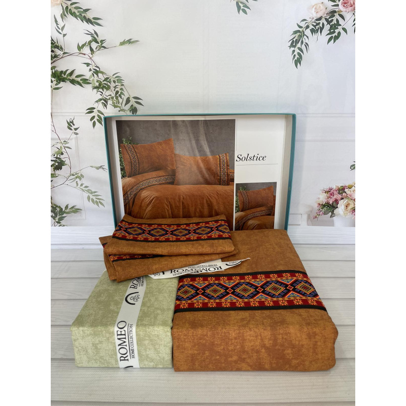 Solstice постіль ранфорс.Євро розмір.Romeo home Туреччина (34488)