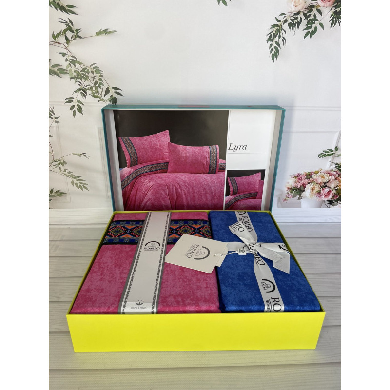 Lura постіль ранфорс.Євро розмір.Romeo home Туреччина (66299)