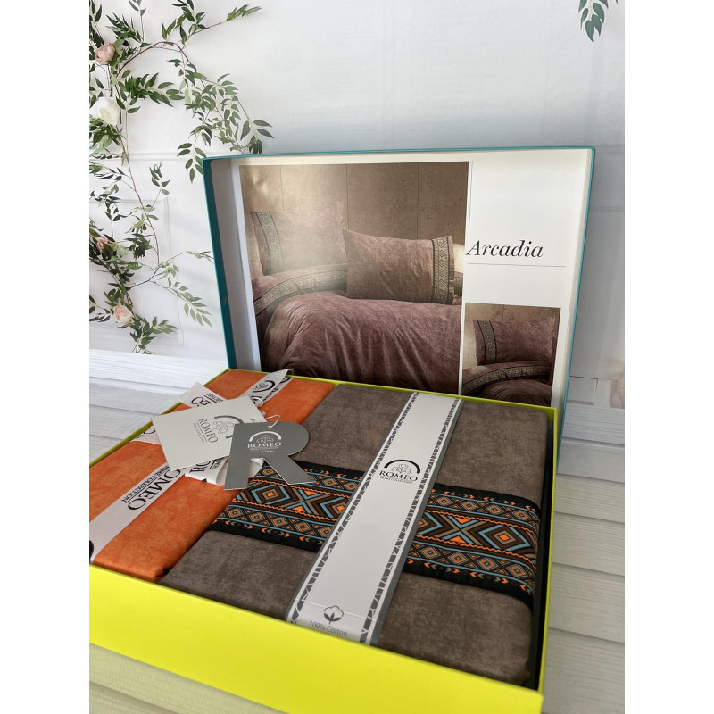 Arcadia постіль ранфорс.Євро розмір.Romeo home Туреччина (22714)