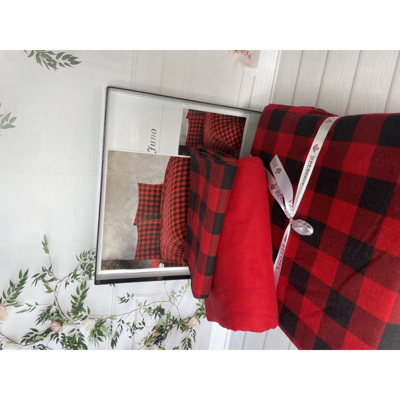 Juno фланелева постіль. Полуторний розмір. Belizza Туреччина. (89826)