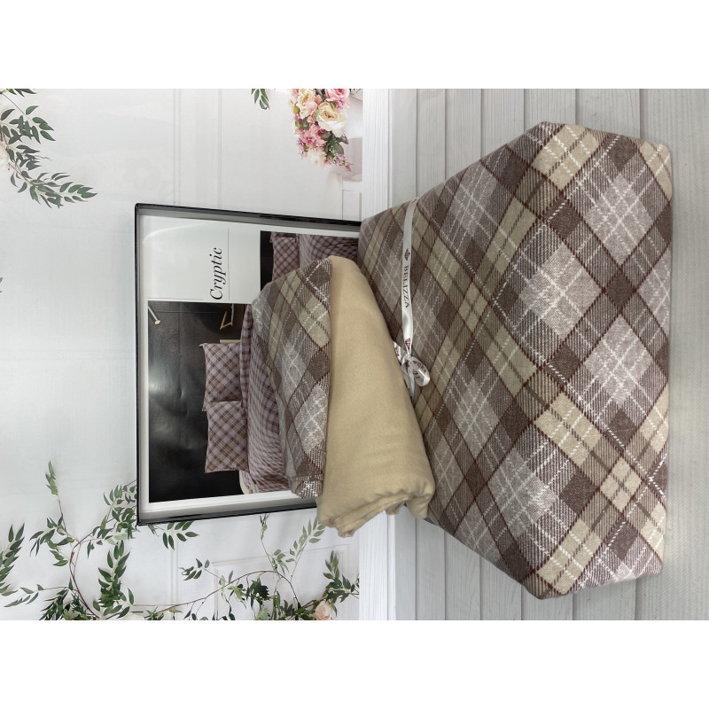 Cryptic фланелева постіль. Полуторний розмір. Belizza Туреччина. (45777)