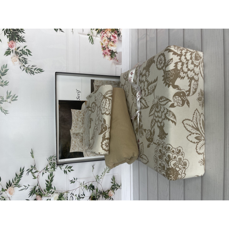 Serif фланелева постіль. Полуторний розмір. Belizza Туреччина. (80373)