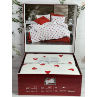 Heart Полуторний розмір. Фланелева постільна білизна. Romeo Туреччина. (32435)