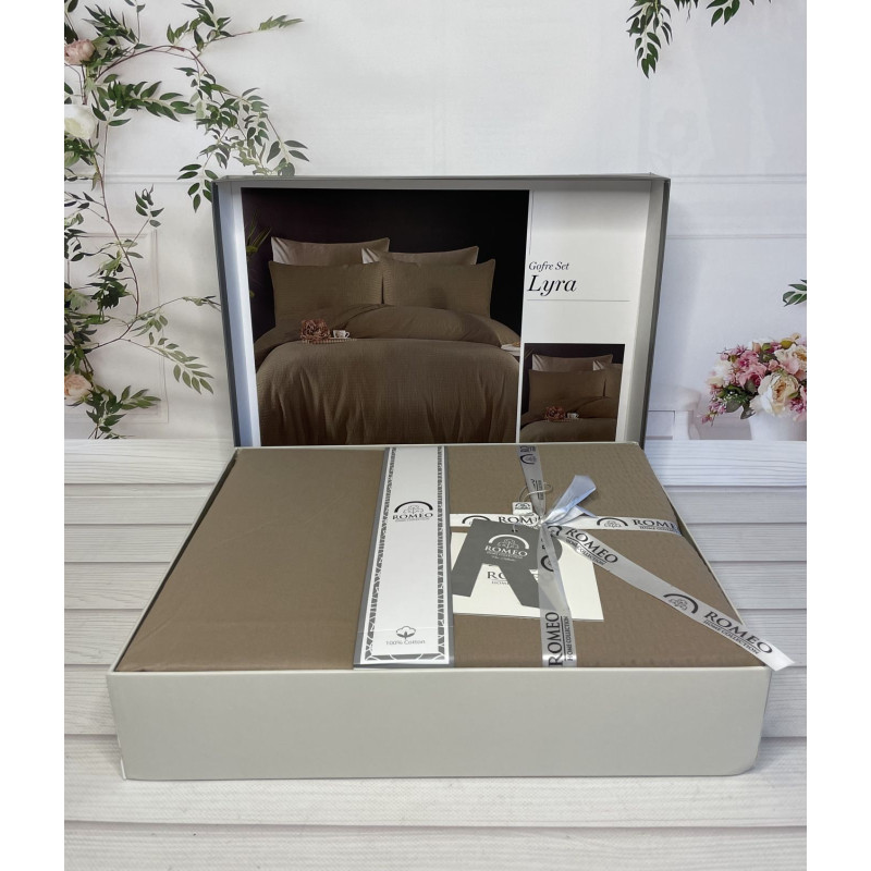 Lyra жатка , сатинова постільна білизна. Євро розмір. Romeo home Туреччина. (11796)
