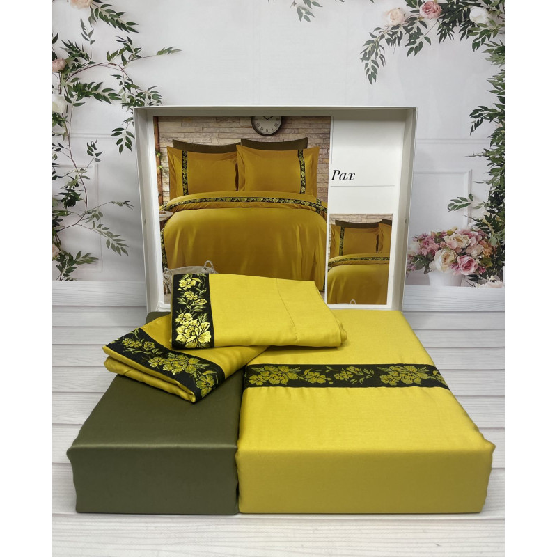 Pax сатинова постільна білизна. Євро розмір. Romeo home Туреччина. (42112)
