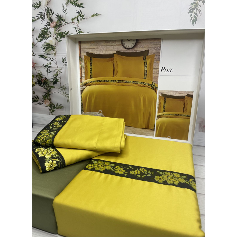 Pax сатинова постільна білизна. Євро розмір. Romeo home Туреччина. (42112)
