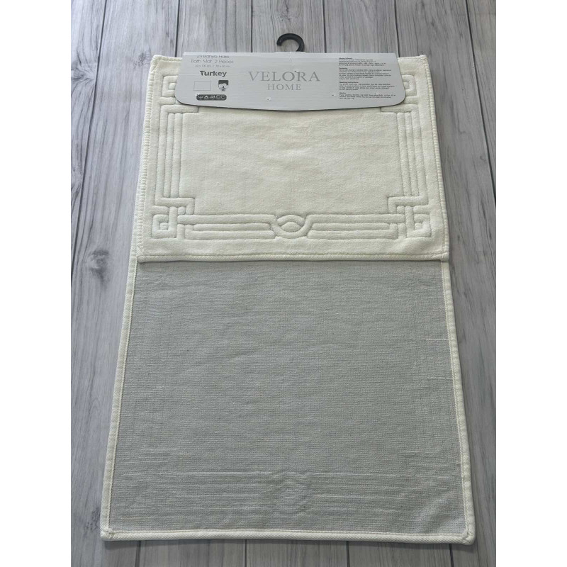 Velora plintus krem Килимки в ванну кімнату 2в1.Velora Туреччина (14274)