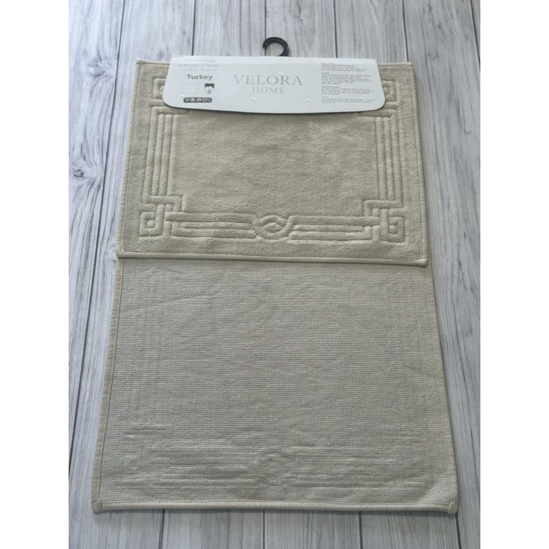 Velora plintus  bej Килимки в ванну кімнату 2в1.Velora Туреччина (12664)