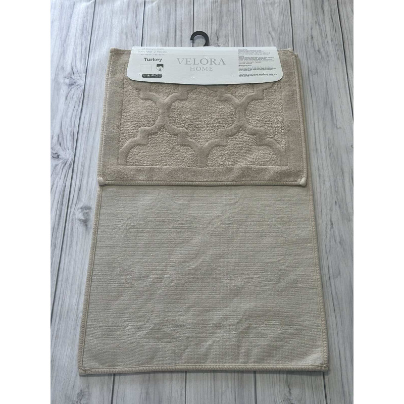 Velora mozaika bej Килимки в ванну кімнату 2в1.Velora Туреччина (77062)