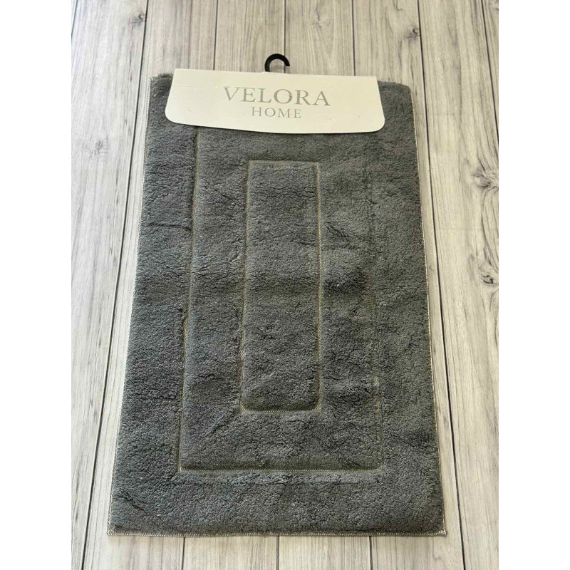 Velora kvadrat gri Килимки в ванну кімнату 2в1.Velora Туреччина (78402)