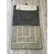 Velora kvadrat gri Килимки в ванну кімнату 2в1.Velora Туреччина (78402)