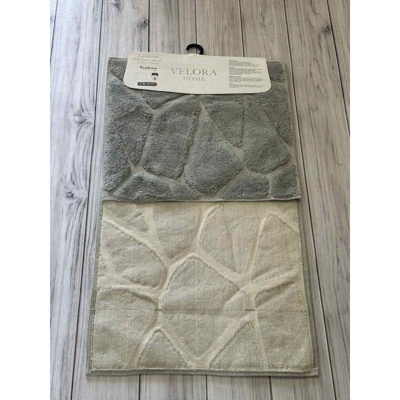 Velora tas gri Килимки в ванну кімнату 2в1.Velora Туреччина (22858)