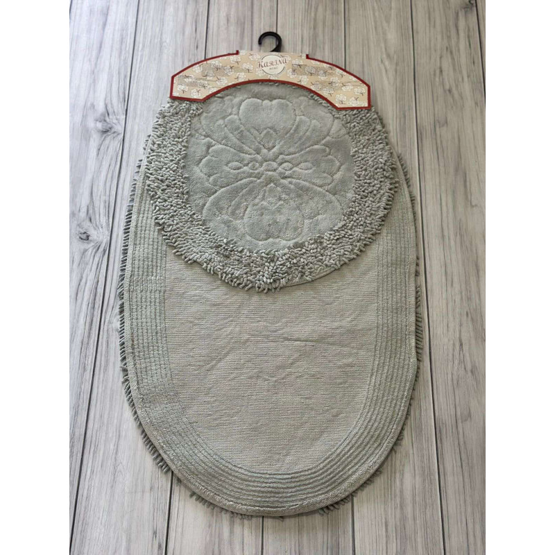 Sumbul oval gri. Килимки в ванну кімнату 2в1. Karina Туречинна (40953)