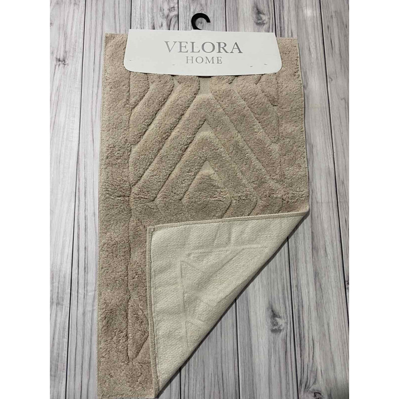 Velora rombik bej Килимки в ванну кімнату 2в1.Velora Туреччина (13992)