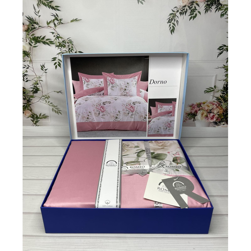 Dorno Digital сатинова постільна білизна. Євро розмір. Romeo home Туреччина. (75572)