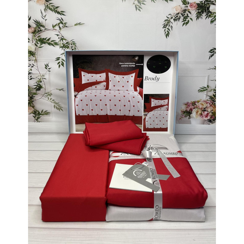 Brody Digital сатинова постільна білизна. Євро розмір. Romeo home Туреччина. (19829)