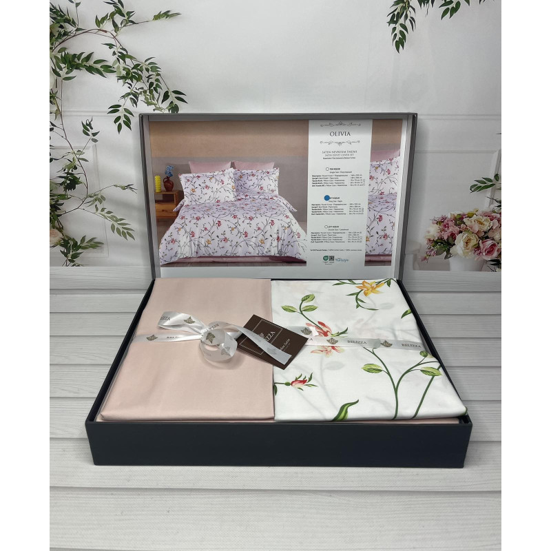 Olivia Сатиново постільна білизна. Євро розмір. Туреччина Belizza (15511)
