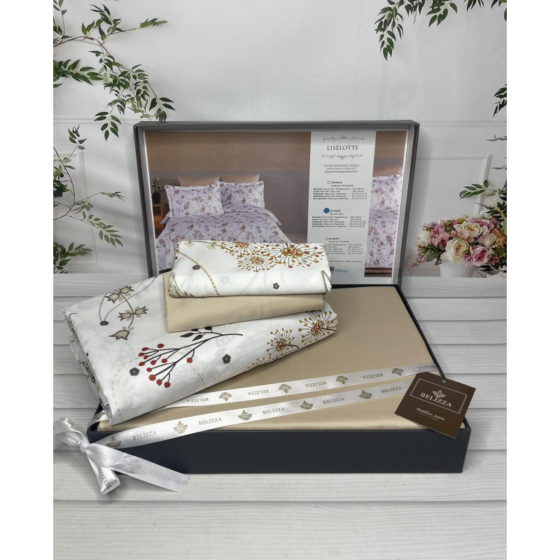 Liselotte Сатиново постільна білизна. Євро розмір. Туреччина Belizza (80919)