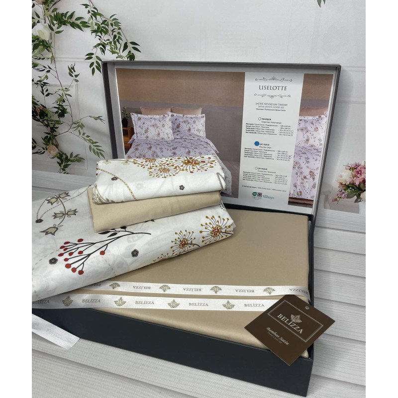 Liselotte Сатиново постільна білизна. Євро розмір. Туреччина Belizza (80919)