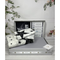 Stella black постільна білизна з натуральної бавовни. Євро розмір. Belizza Туреччина. (70897)