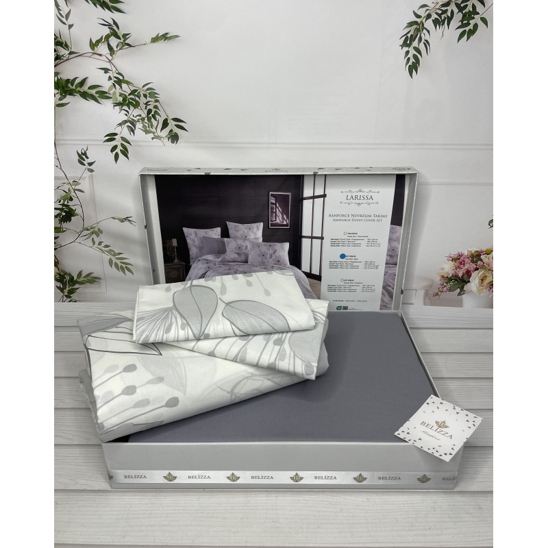 Larissa постільна білизна з натуральної бавовни. Євро розмір. Belizza Туреччина. (33098)
