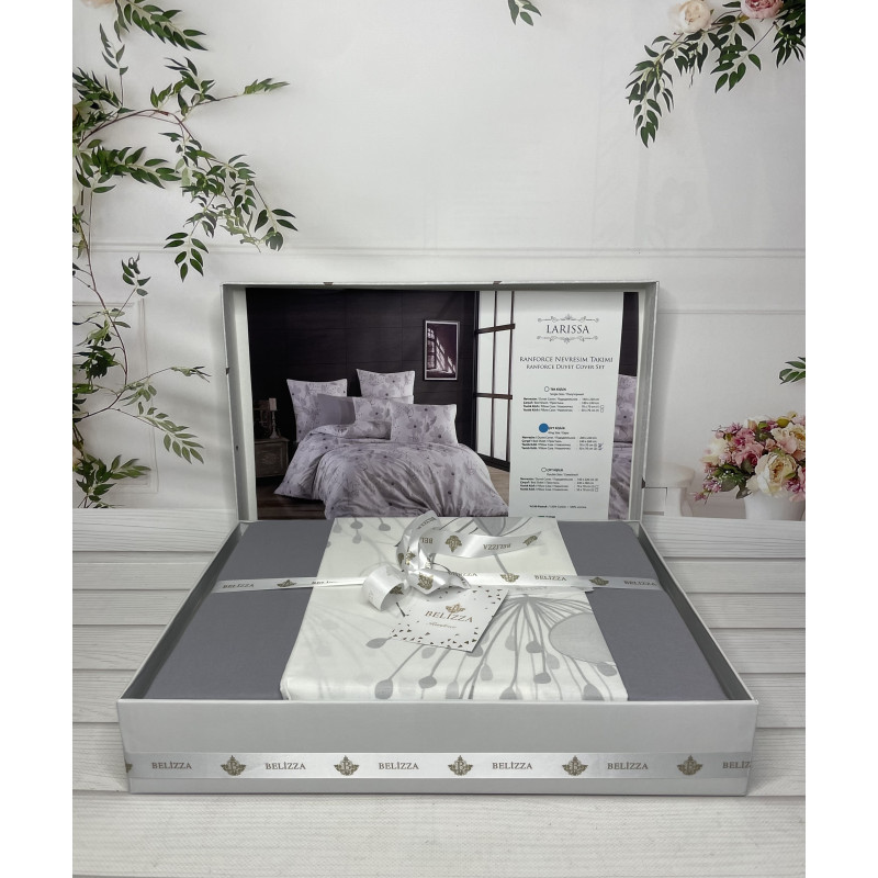 Larissa постільна білизна з натуральної бавовни. Євро розмір. Belizza Туреччина. (33098)