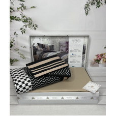 Zigo beige постільна білизна з натуральної бавовни. Євро розмір. Belizza Туреччина. (10869)