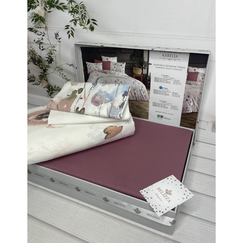 Karelia постільна білизна з натуральної бавовни. Євро розмір. Belizza Туреччина. (72259)