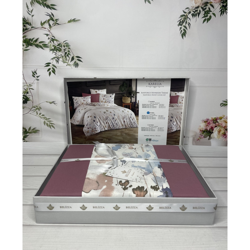 Karelia постільна білизна з натуральної бавовни. Євро розмір. Belizza Туреччина. (72259)