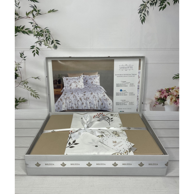 Liselotte постільна білизна з натуральної бавовни. Євро розмір. Belizza Туреччина. (34493)
