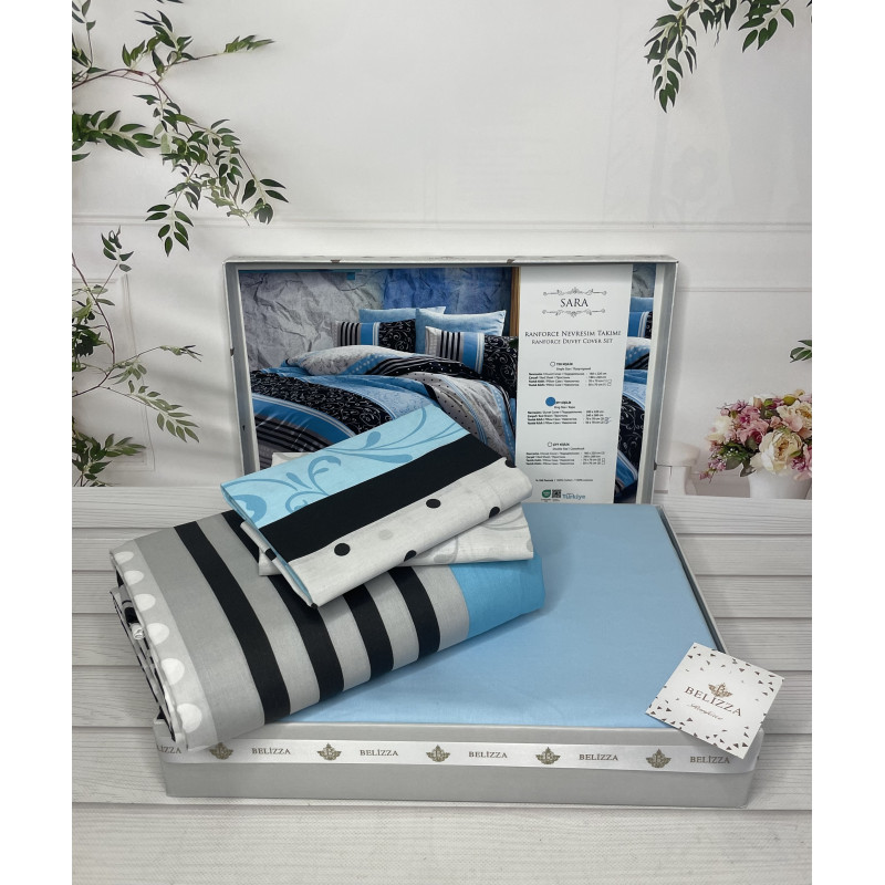 Sara постільна білизна з натуральної бавовни. Євро розмір. Belizza Туреччина. (36930)