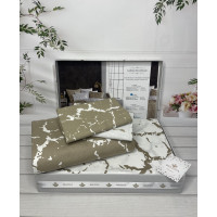 Mercer beige постільна білизна з натуральної бавовни. Євро розмір. Belizza Туреччина. (21388)