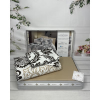 Luxury kahve постільна білизна з натуральної бавовни. Євро розмір. Belizza Туреччина. (46281)