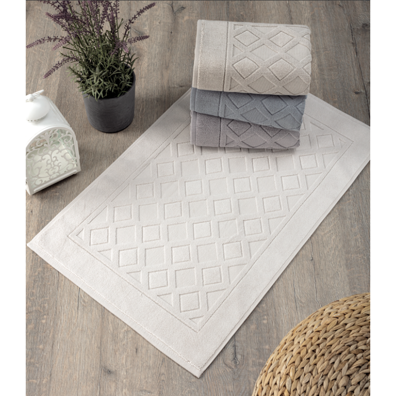 Emilya рушник під ноги, 50х70см., 4шт/уп. бавовна. Pupilla Туреччина. (59253)