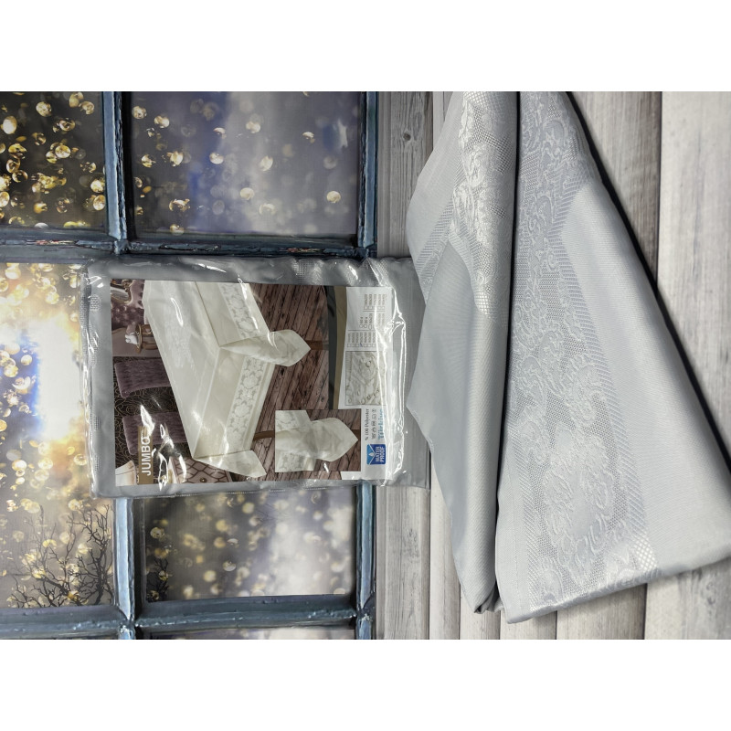 Jumbo Grey 160х220 см. Скатертина Туреччина. (37386)