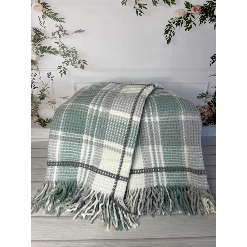 Mint плед вафелька 130х170 см. Merinos Туреччина. (54111)