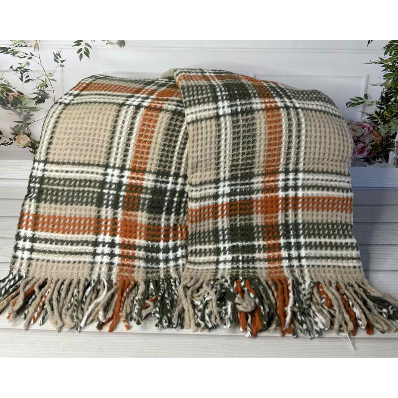 Orang плед вафелька 130х170 см. Merinos Туреччина. (27013)