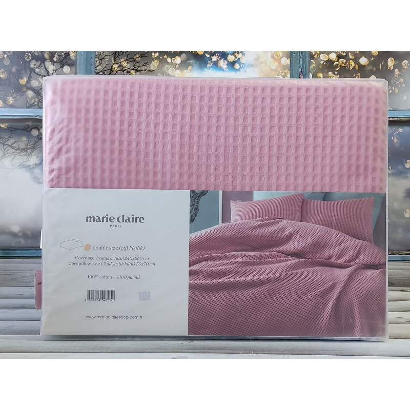 Pembe вафельне протирадло з наволочками 240х260см. Marie Claire Туреччина. (52225)