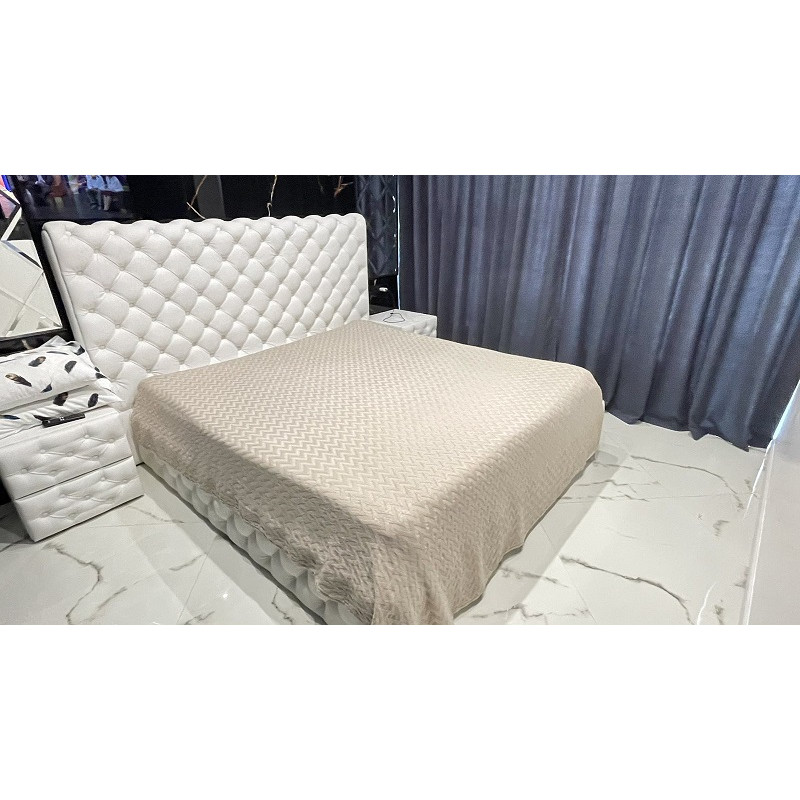 a. bej бамбукове пікє 220х260см. Mylinn Home Туреччина (10029)