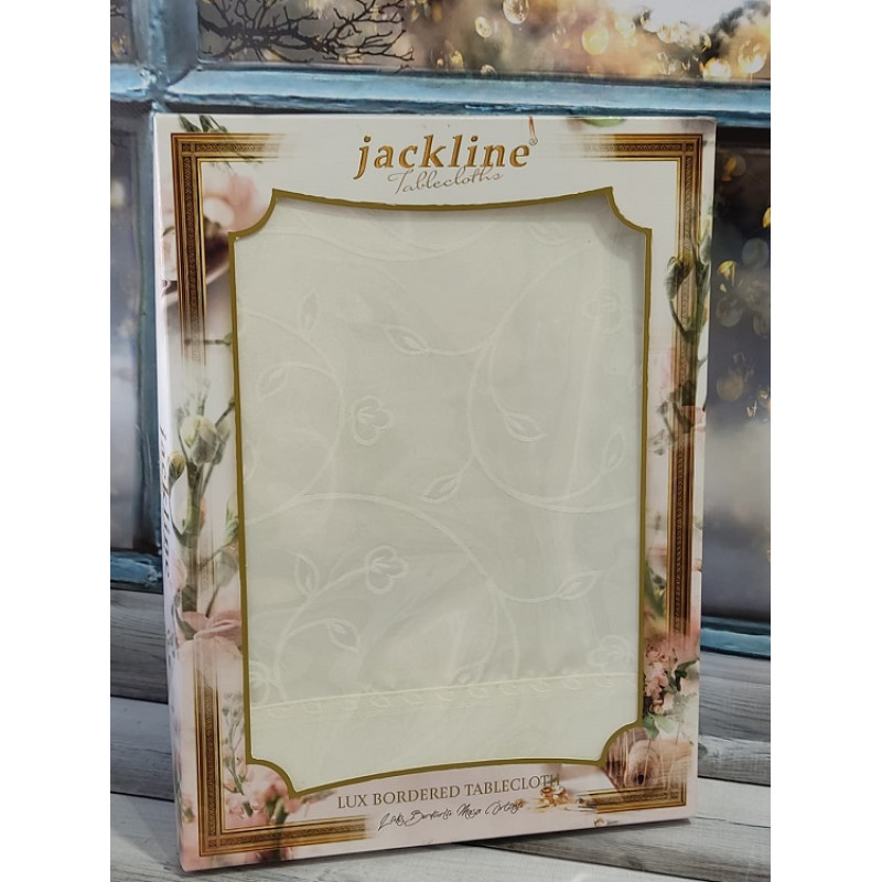 Jackline Туреччина.LUX BORDERED JTD 136 Водовідштовхуюча скатертина 160х220см. (48374)