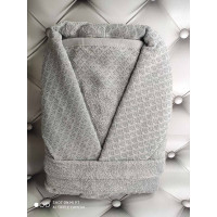 Mila  Mint Pupilla Махровий чоловічий халат з рушником 50х90см. (38258)