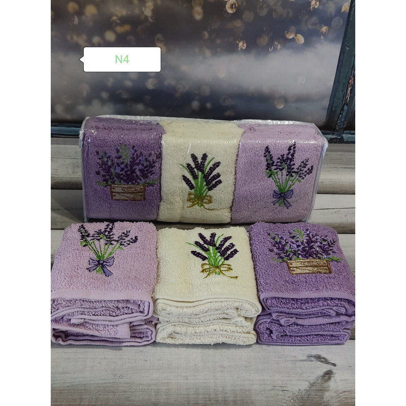 Mame Lavanta 30х50см., 6 шт/уп. Кухонні рушники. ПВХ упаковка. (56025)
