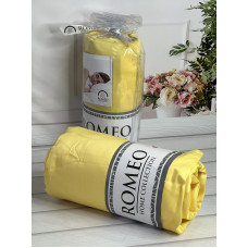 Duz Yellow 180х200см., сатинове простирадло на резинці. RomeoТуреччина. (12612)