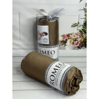 Duz kahve 180х200см., сатинове простирадло на резинці. RomeoТуреччина. (41543)