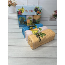 Рушники махрові 3в1 для кухні, бавовна, 30×50 см, Туреччина