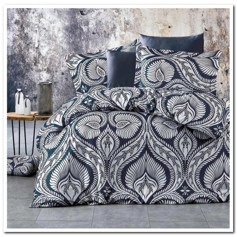 Roman denim Сатинова постільна білизна. Євро розмір. Туреччина Belizza (23023)