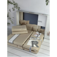 Kleks Однотонне сатинове постільна білизна. Євро розмір. Romeo home Туреччина. (69670)