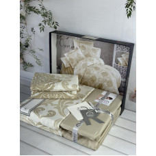 Gemme сатинова постільна білизна. Євро розмір. Romeo home Туреччина. (39858)